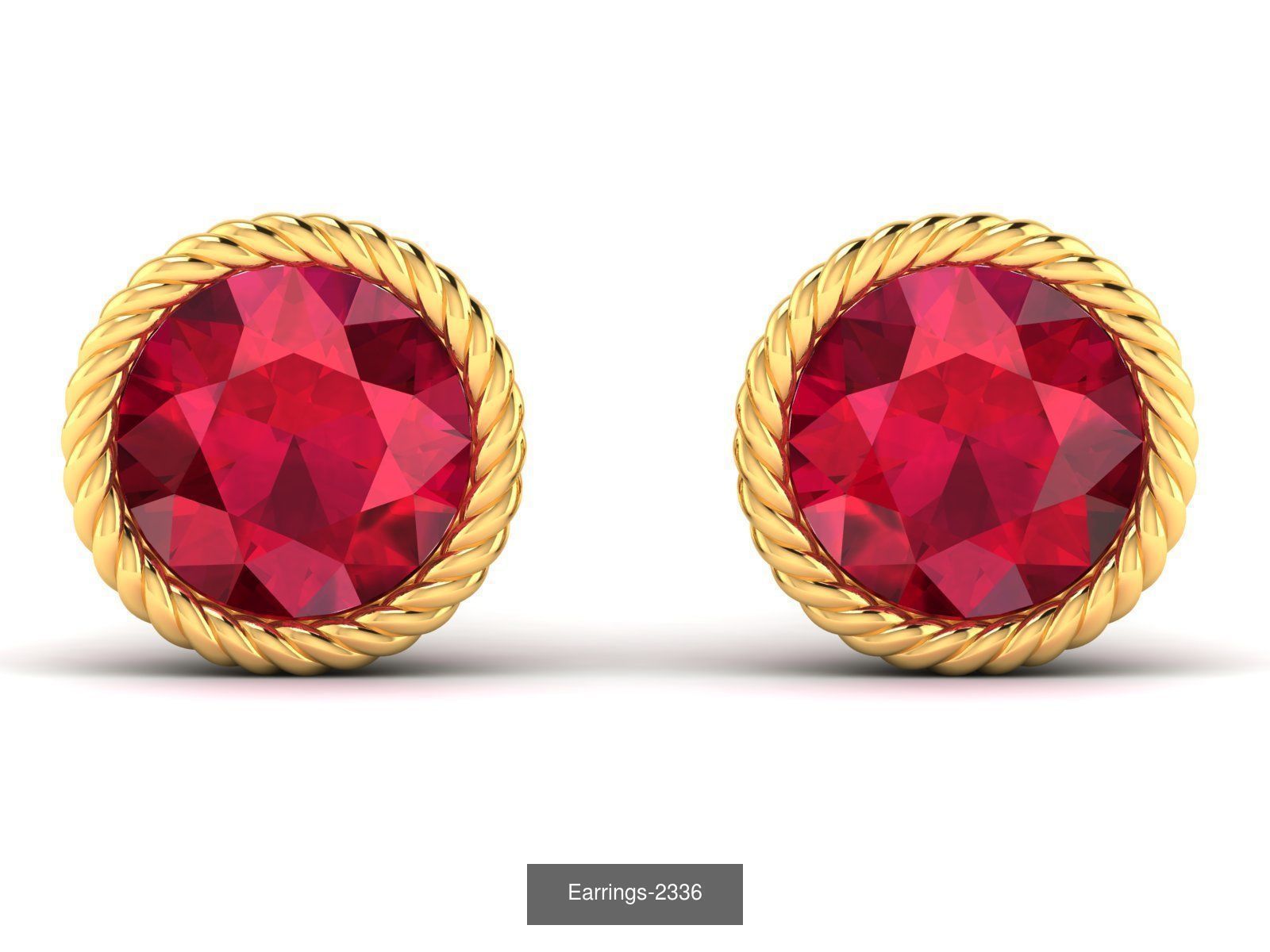 98 LIGHT WT EARRINGS  3D Model Collection_68