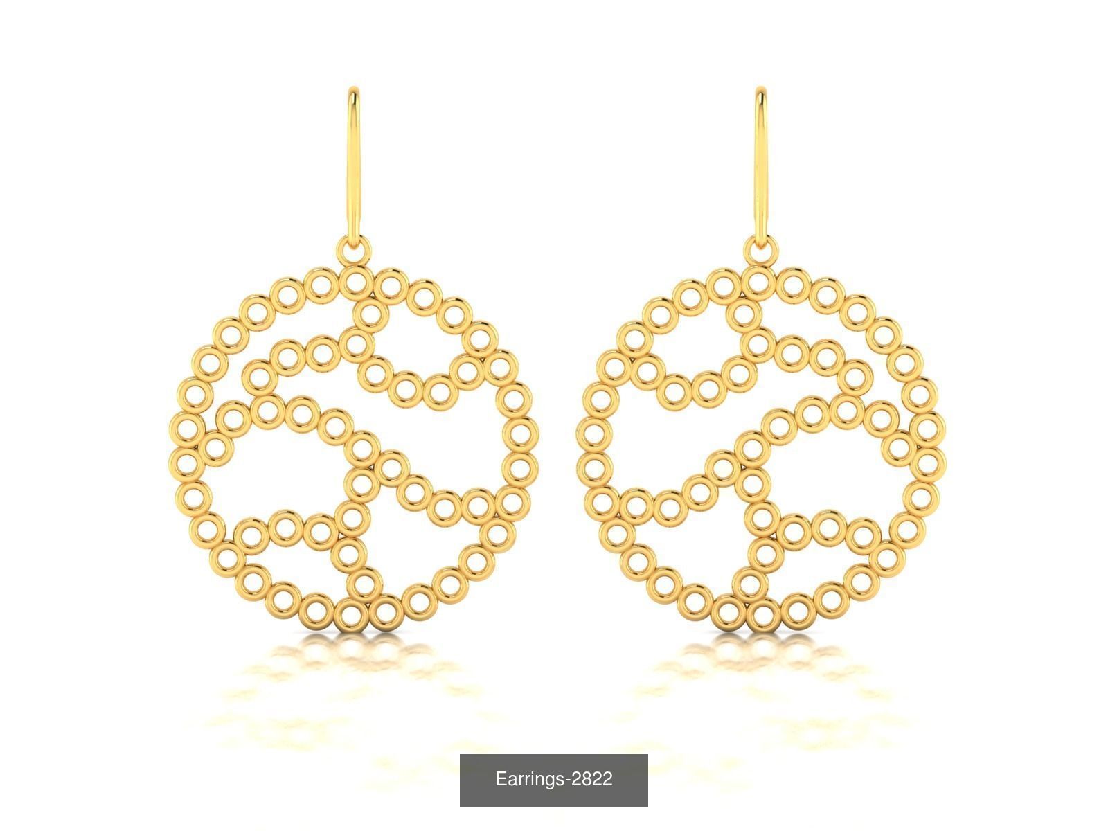 98 LIGHT WT EARRINGS  3D Model Collection_43