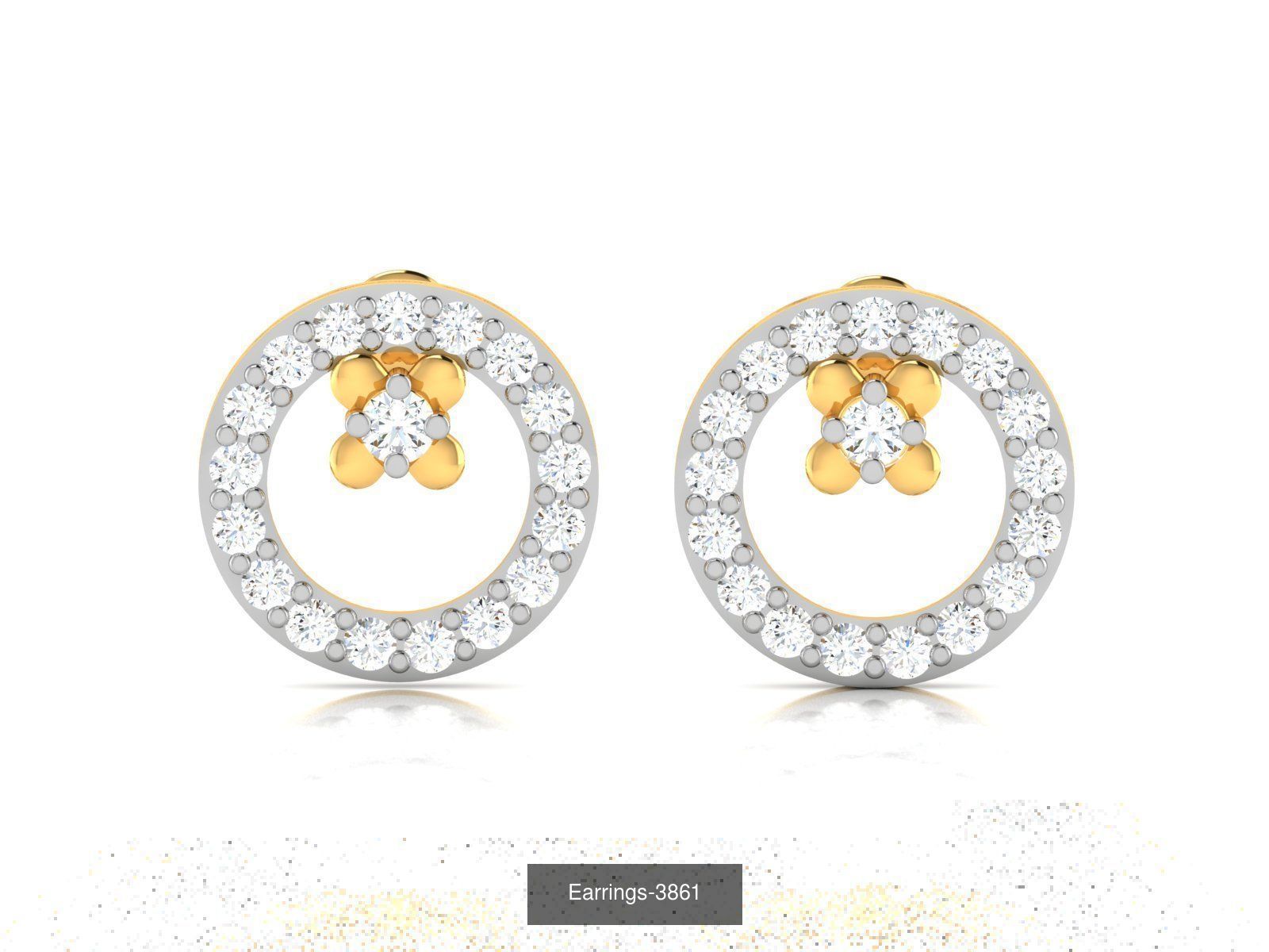 98 LIGHT WT EARRINGS  3D Model Collection_101