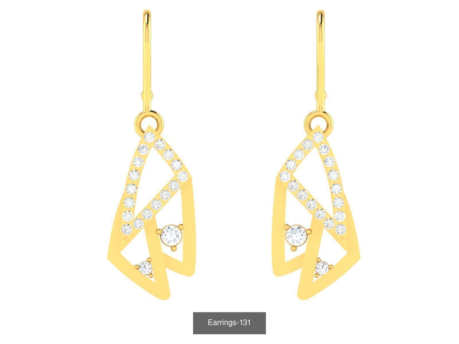 98 LIGHT WT EARRINGS  3D Model Collection_10