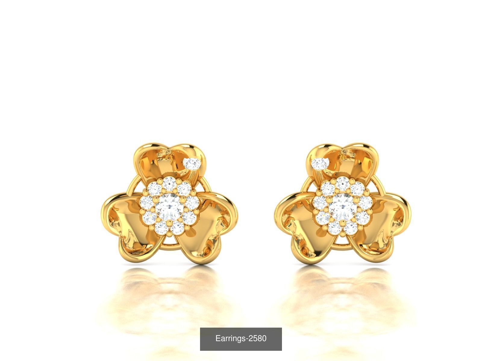 98 LIGHT WT EARRINGS  3D Model Collection_55