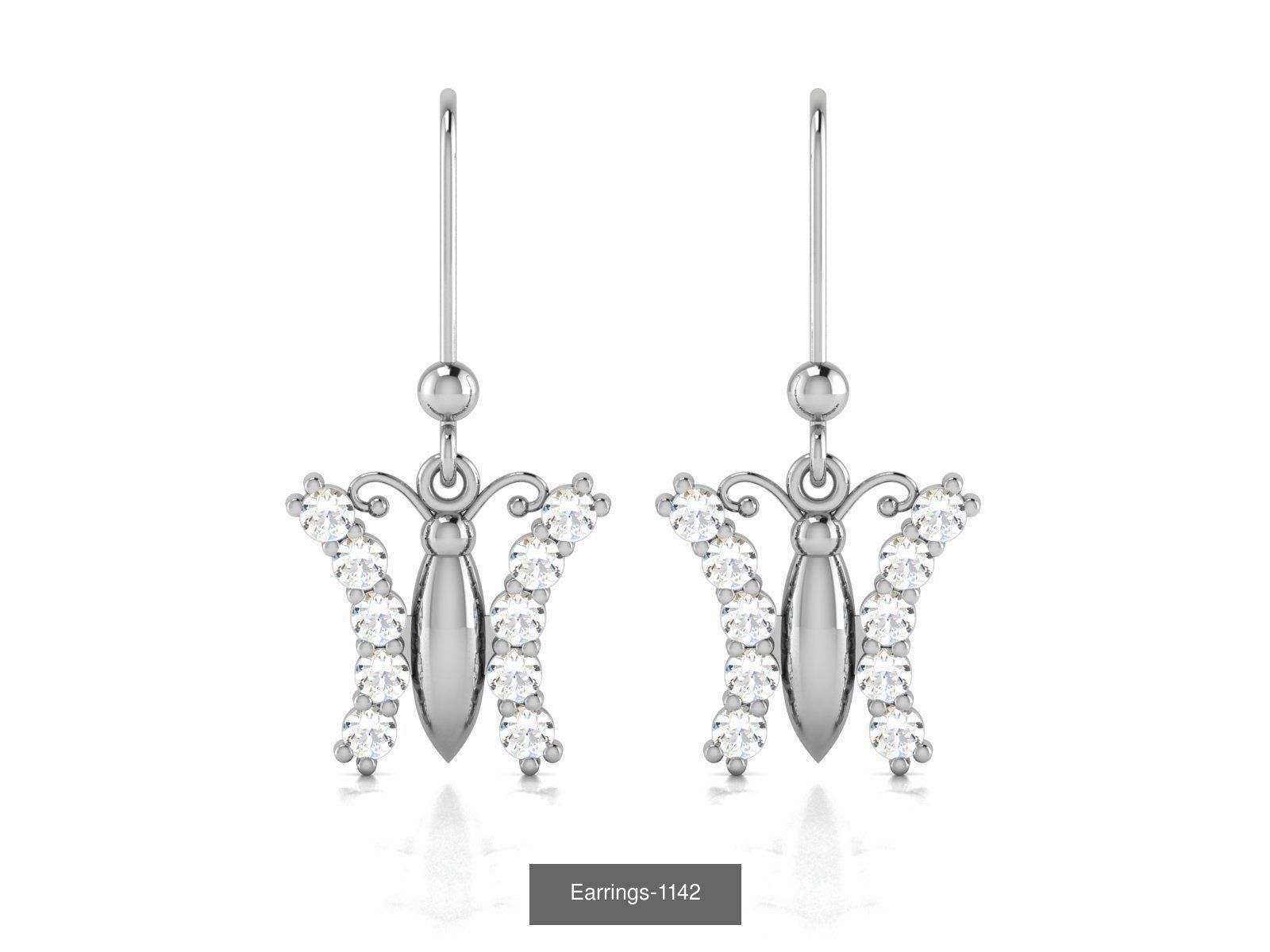 98 LIGHT WT EARRINGS  3D Model Collection_13