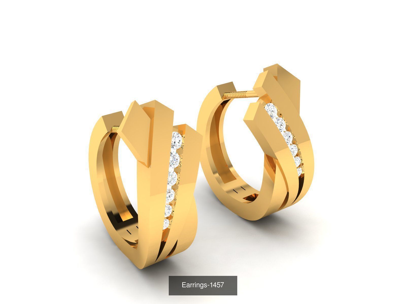 98 LIGHT WT EARRINGS  3D Model Collection_8