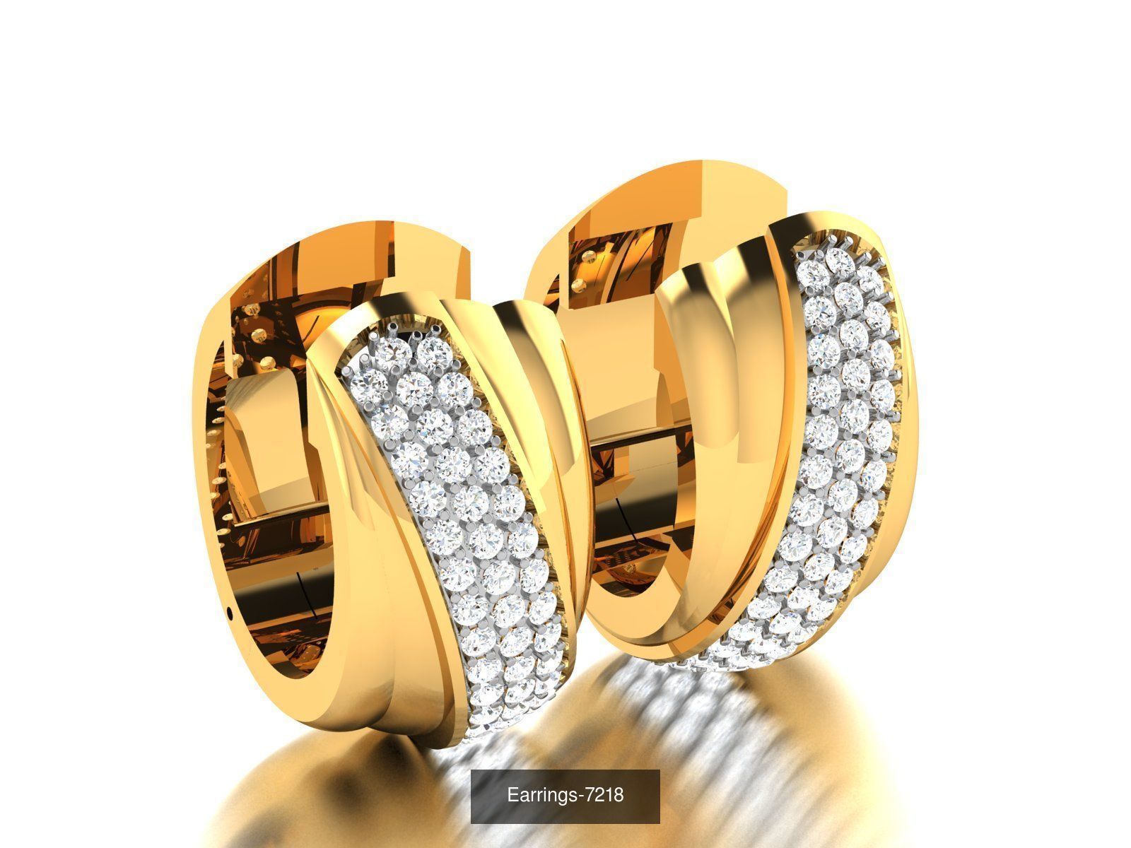 98 LIGHT WT EARRINGS  3D Model Collection_80
