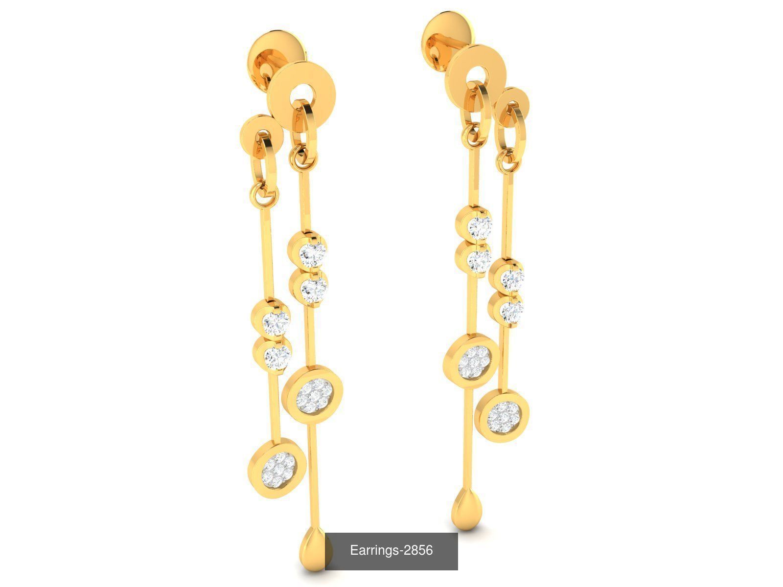 98 LIGHT WT EARRINGS  3D Model Collection_40