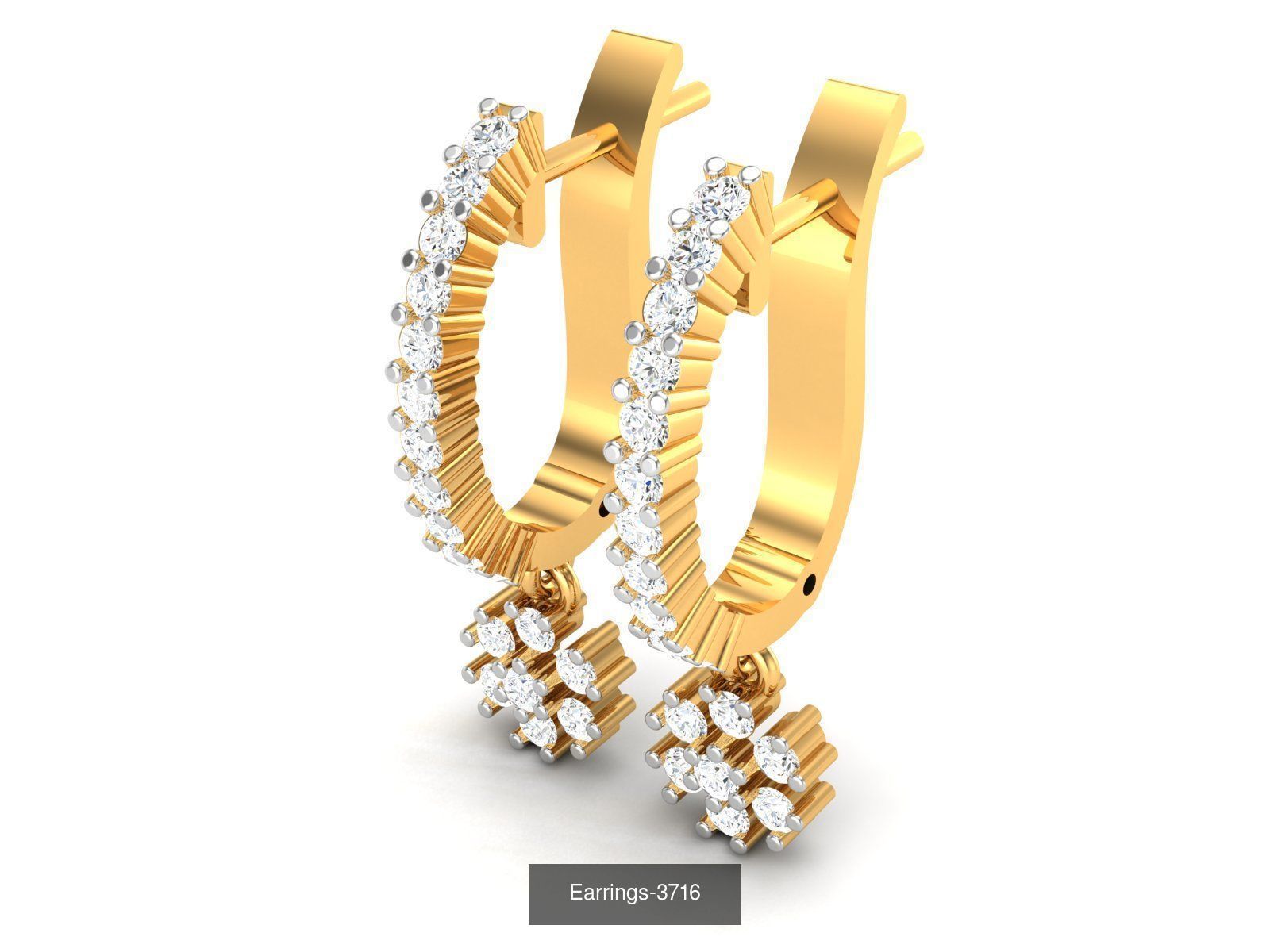 98 LIGHT WT EARRINGS  3D Model Collection_84