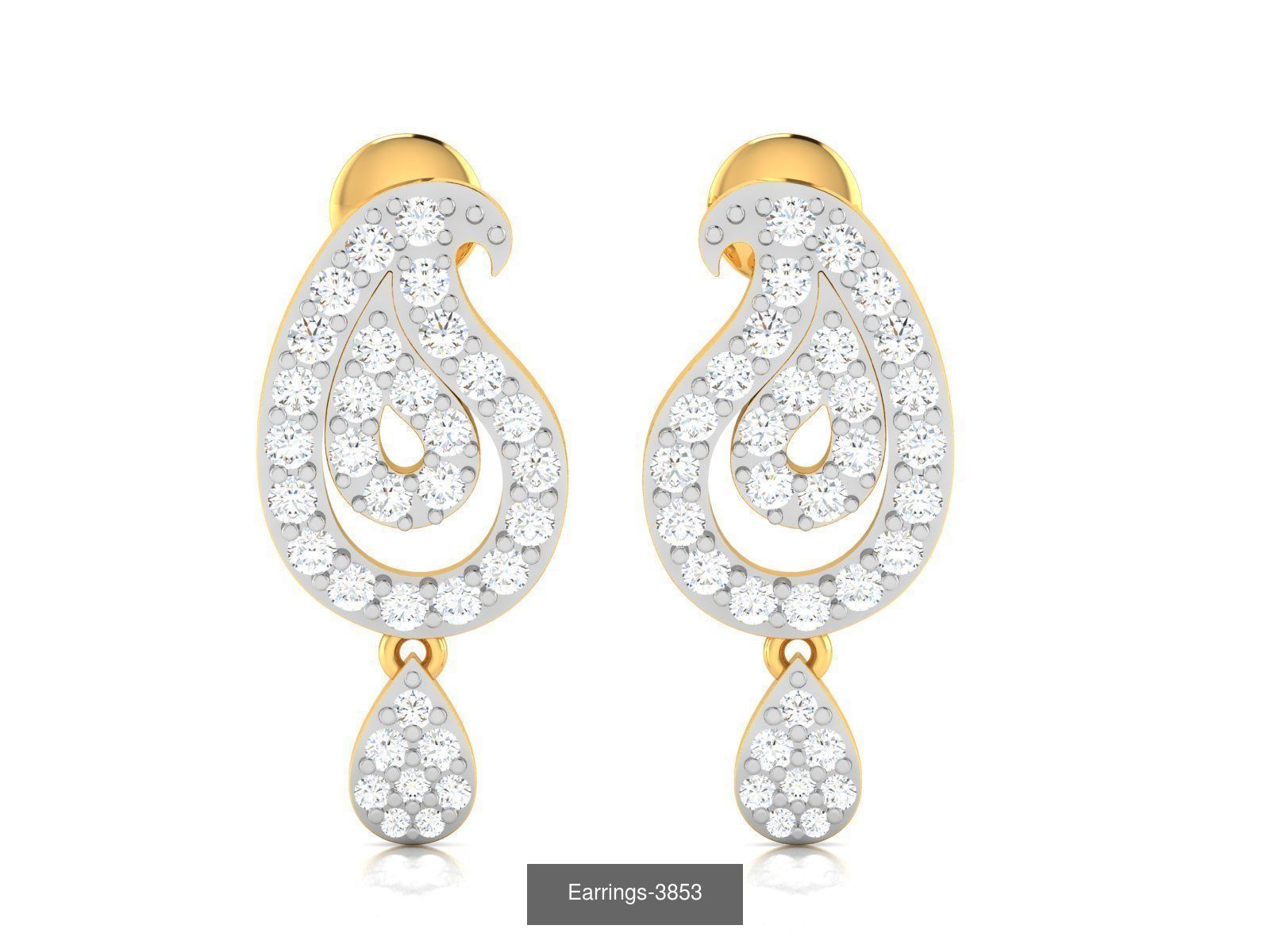 98 LIGHT WT EARRINGS  3D Model Collection_102