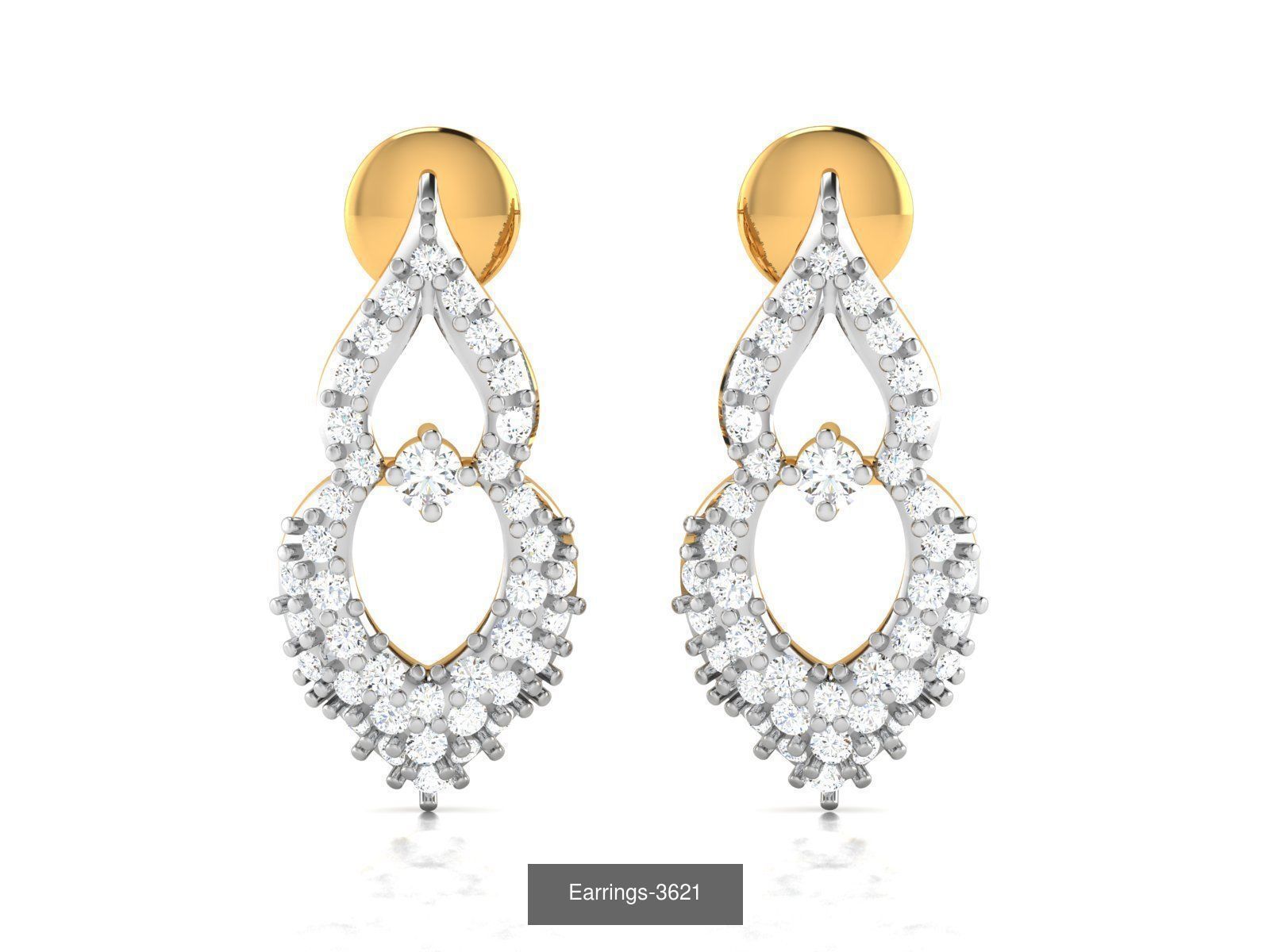 98 LIGHT WT EARRINGS  3D Model Collection_86