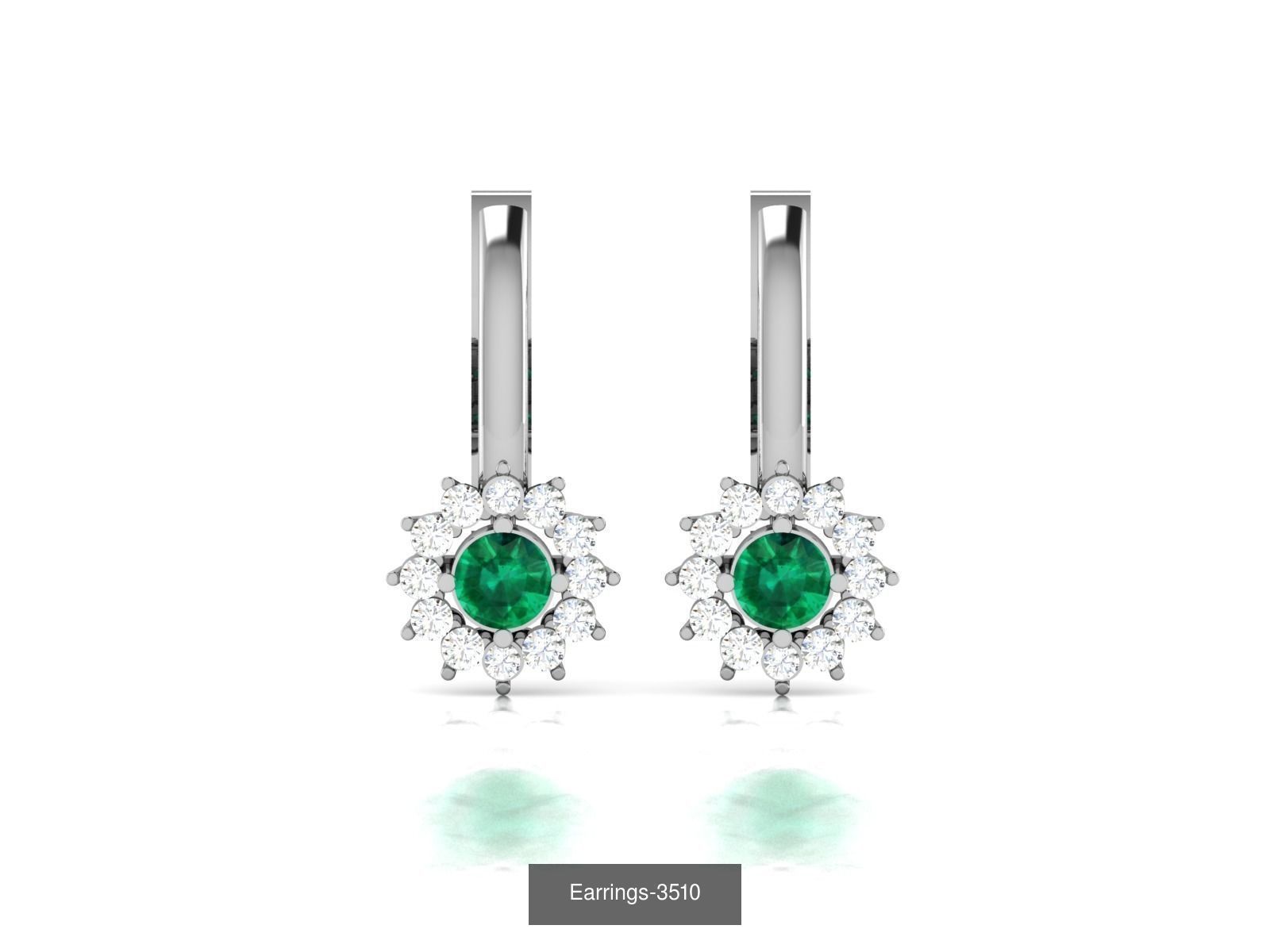 98 LIGHT WT EARRINGS  3D Model Collection_89
