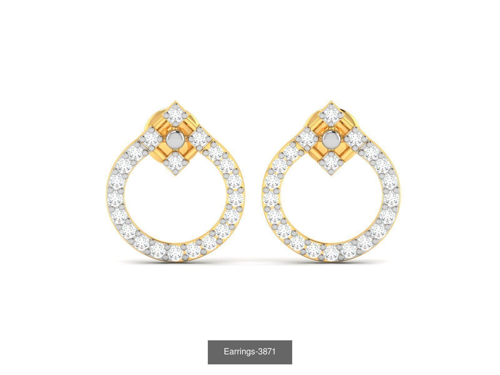 98 LIGHT WT EARRINGS  3D Model Collection_99