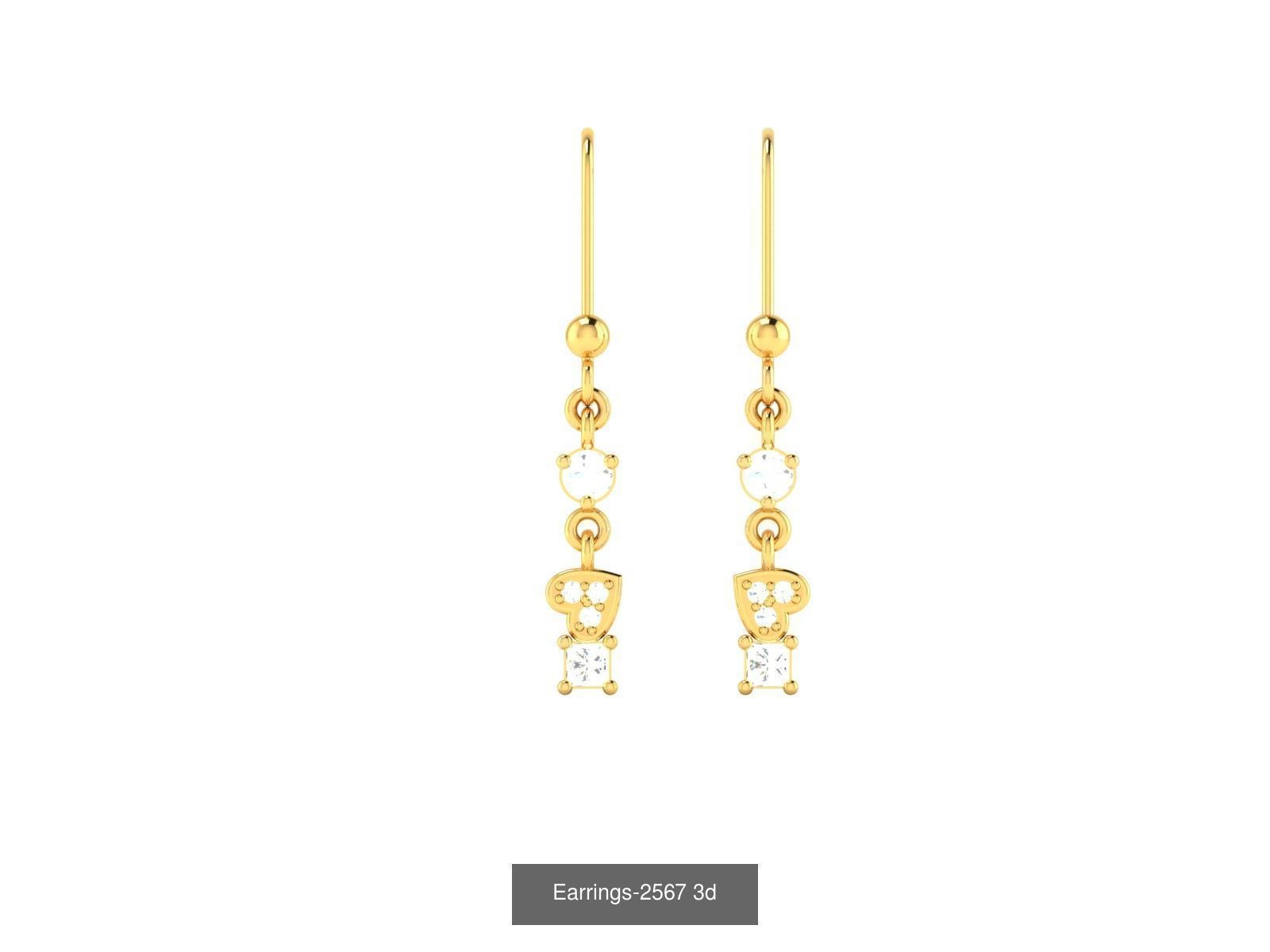 98 LIGHT WT EARRINGS  3D Model Collection_57