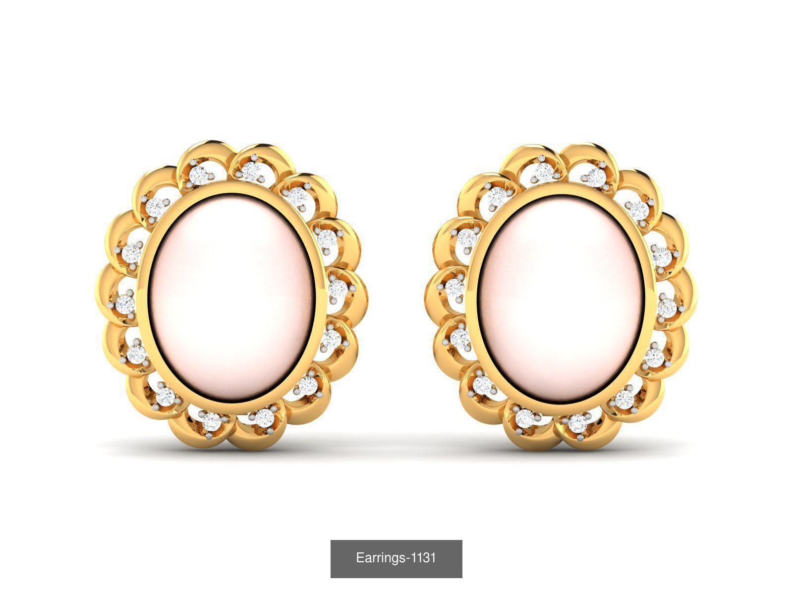 98 LIGHT WT EARRINGS  3D Model Collection_14