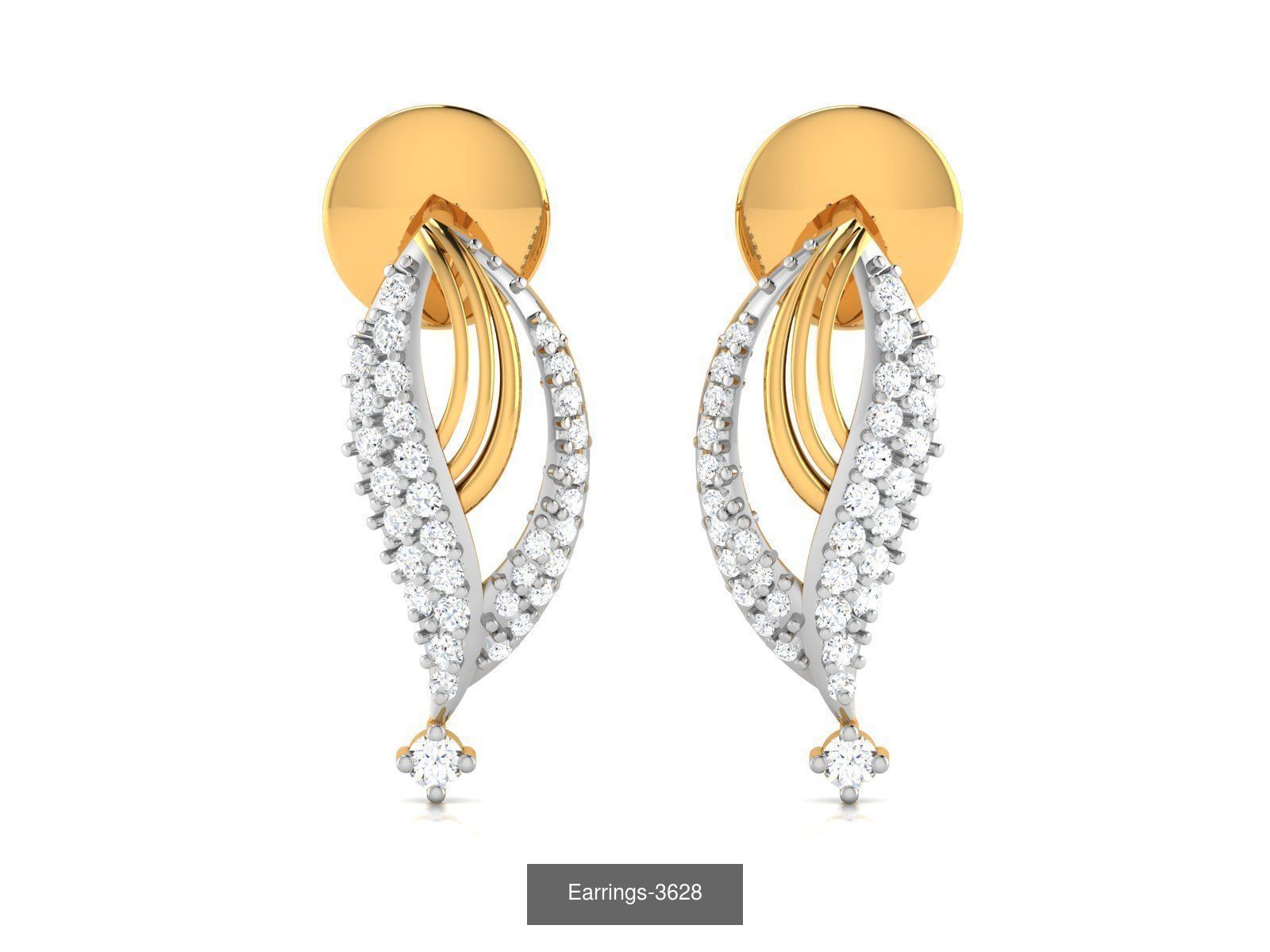 98 LIGHT WT EARRINGS  3D Model Collection_85