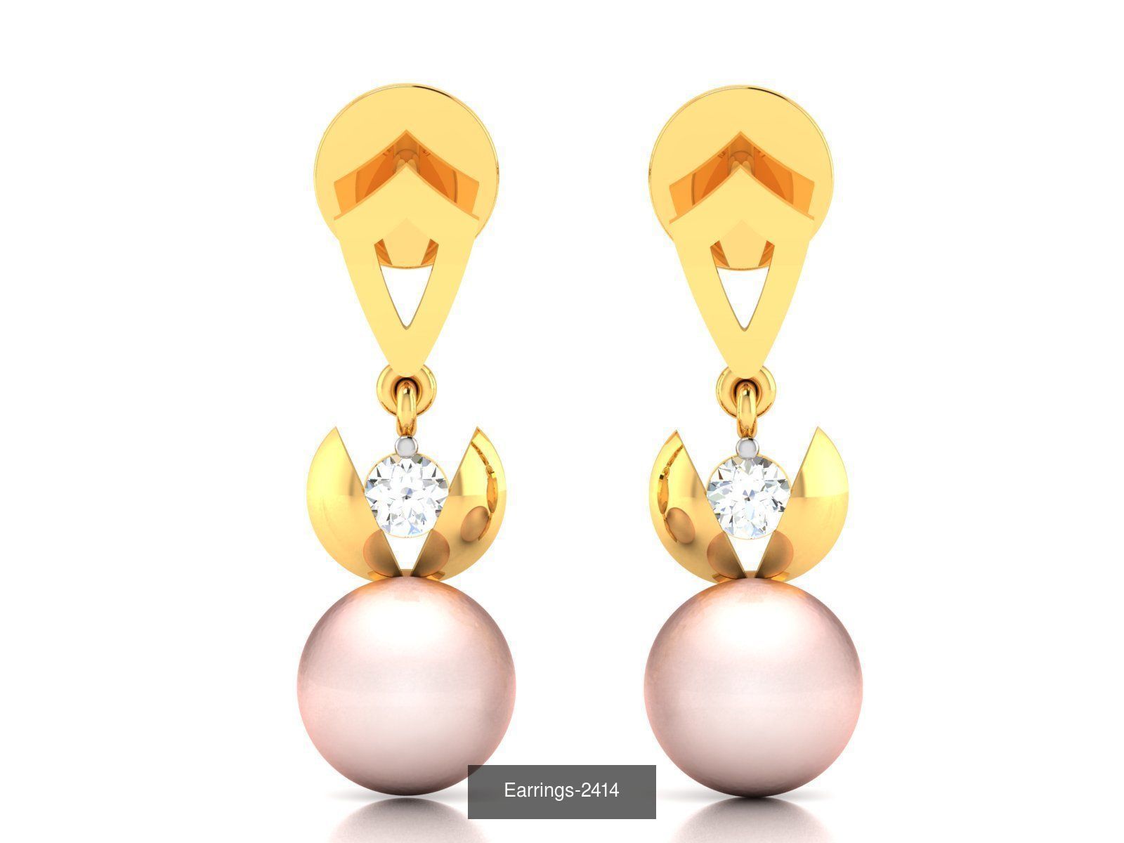 98 LIGHT WT EARRINGS  3D Model Collection_66