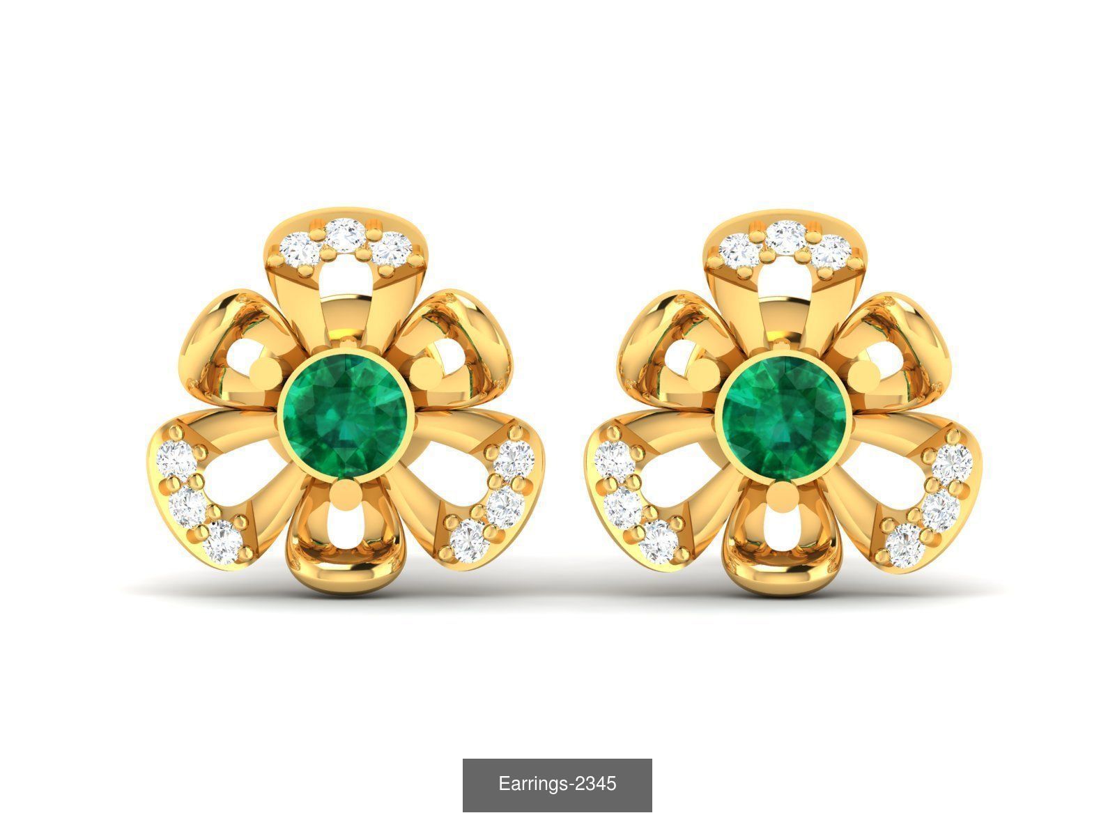 98 LIGHT WT EARRINGS  3D Model Collection_67