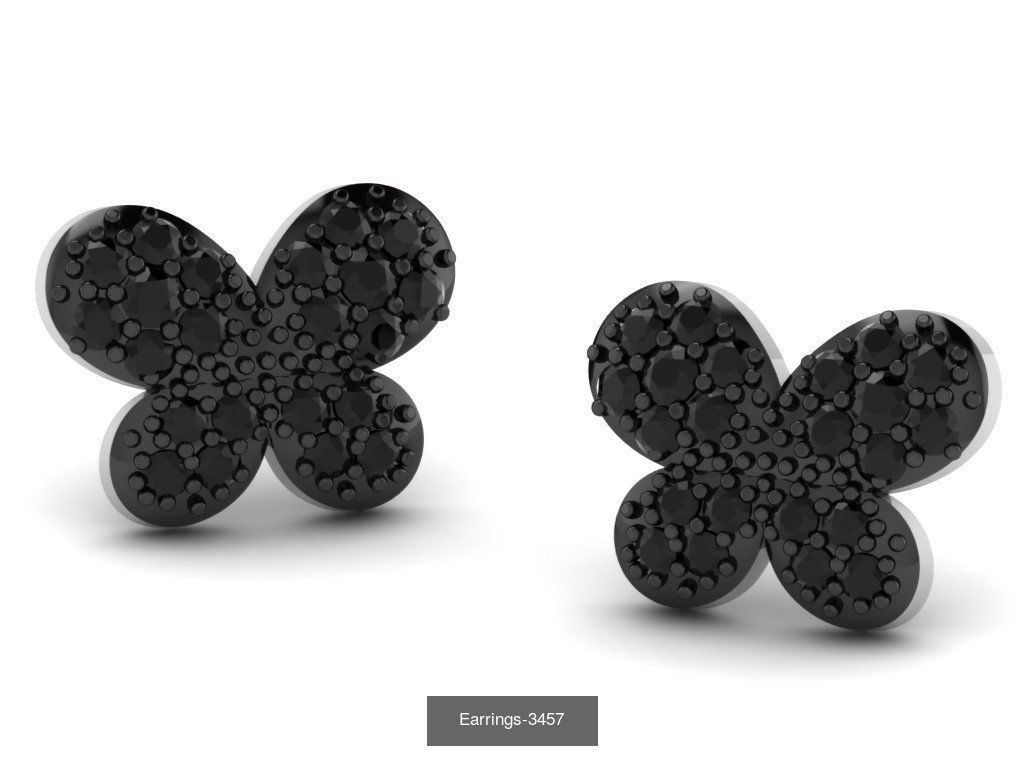 98 LIGHT WT EARRINGS  3D Model Collection_98