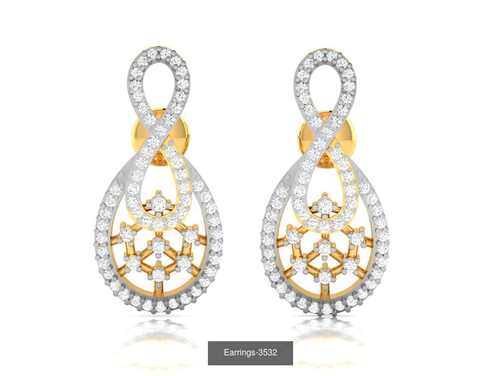 98 LIGHT WT EARRINGS  3D Model Collection_87