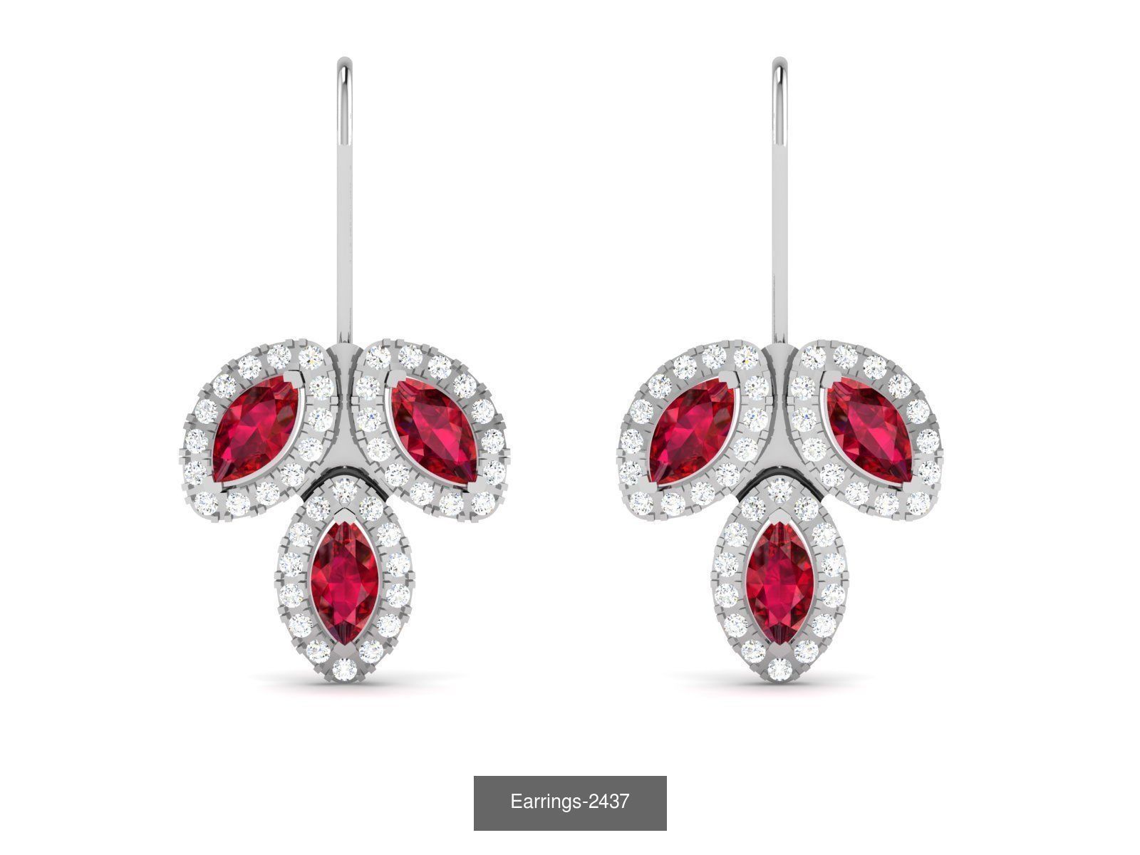 98 LIGHT WT EARRINGS  3D Model Collection_63