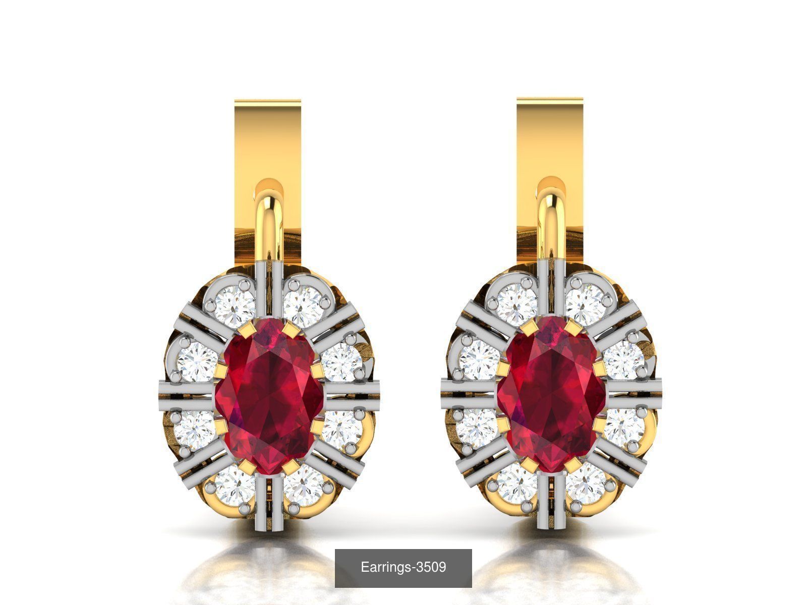 98 LIGHT WT EARRINGS  3D Model Collection_90
