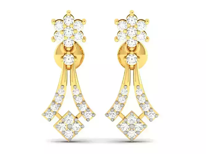 Women earrings 3dm render detail 3D print model