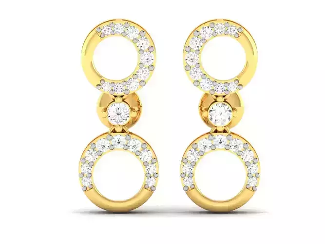 Women earrings 3dm render detail 3D print model