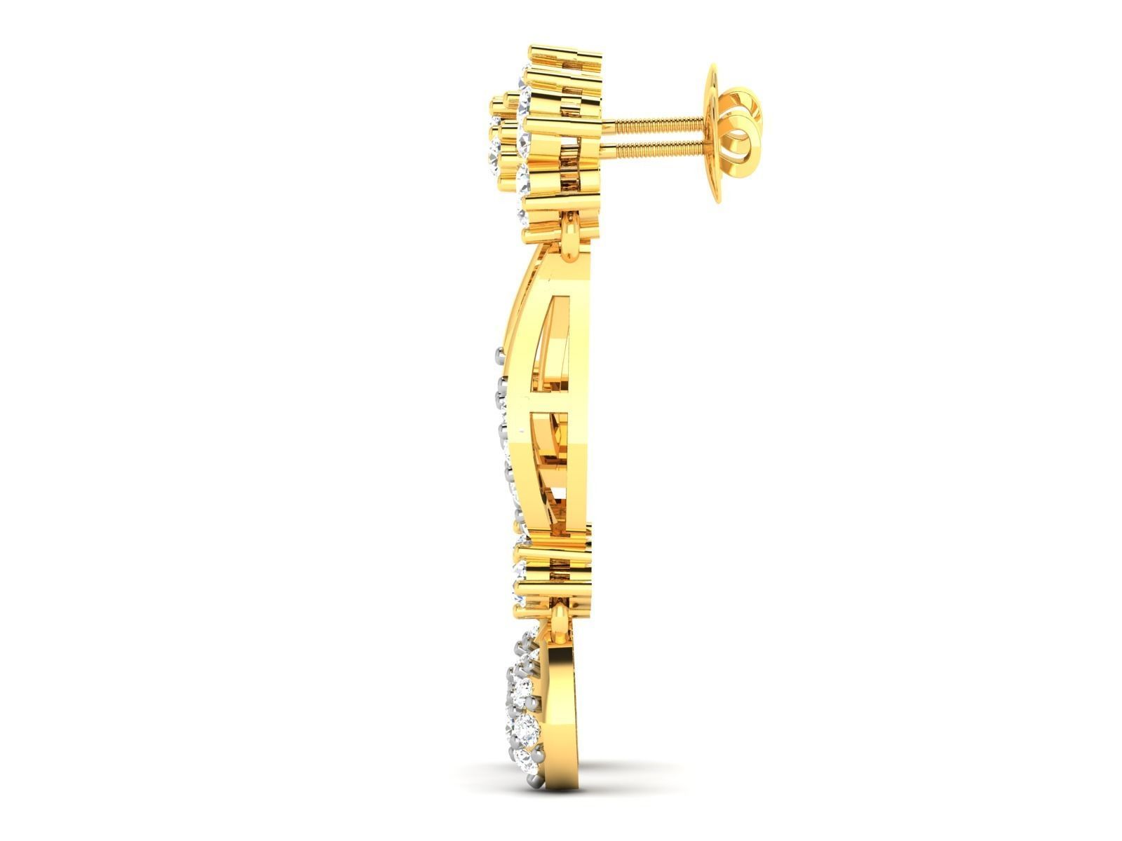 Women earrings 3dm render detail 3D print model 3D print model_2