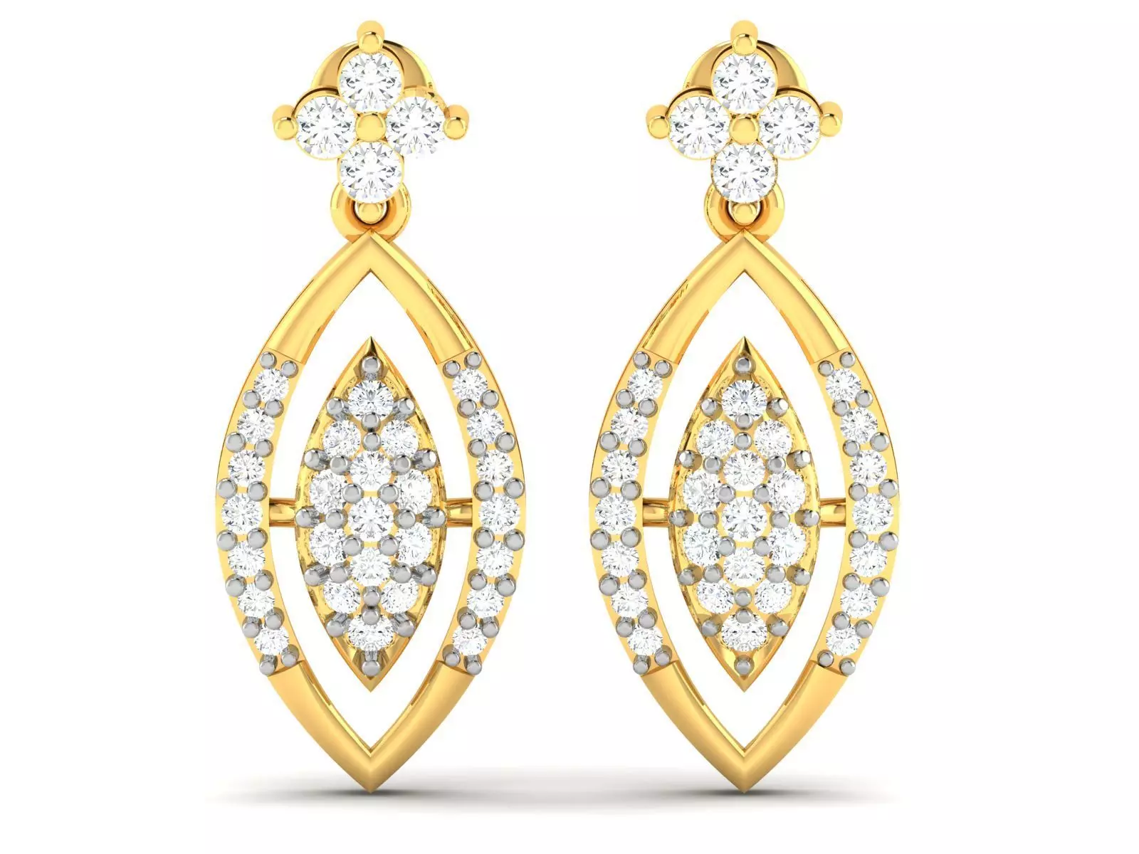 Women earrings 3dm render detail 3D print model 3D print model_0