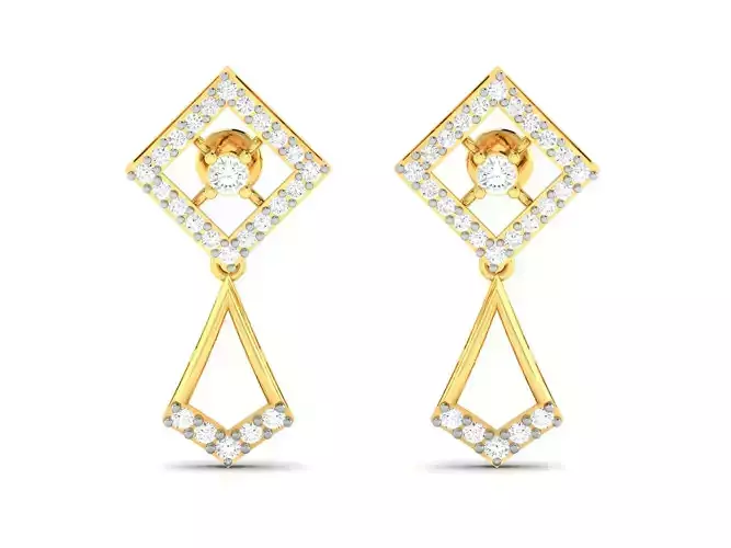 Women earrings 3dm render detail 3D print model