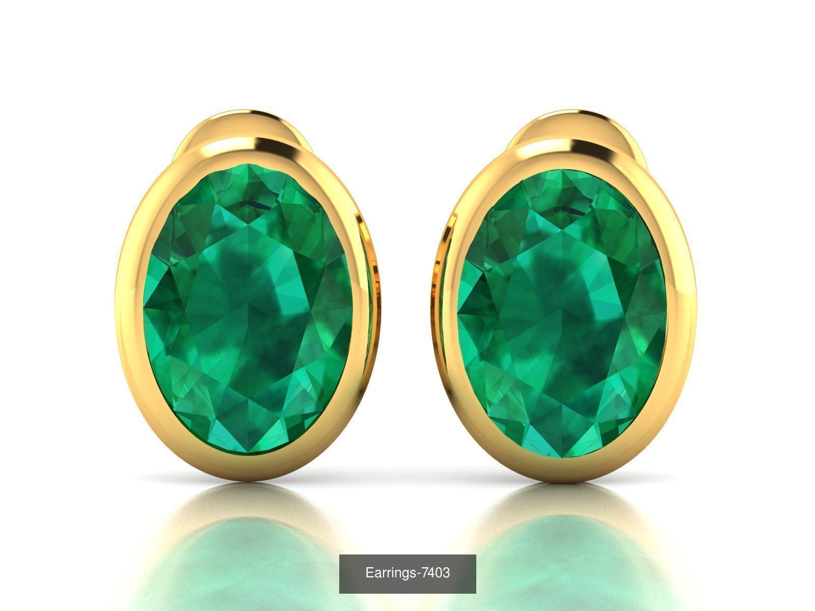 98 LIGHT WT EARRINGS 3D Model Collection_47