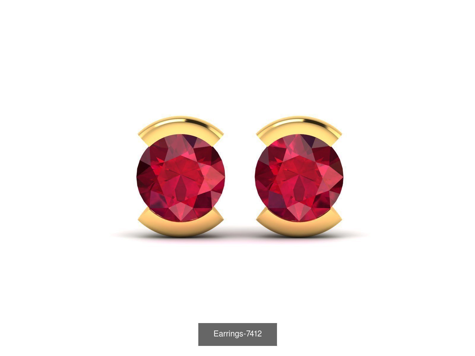 98 LIGHT WT EARRINGS 3D Model Collection_45