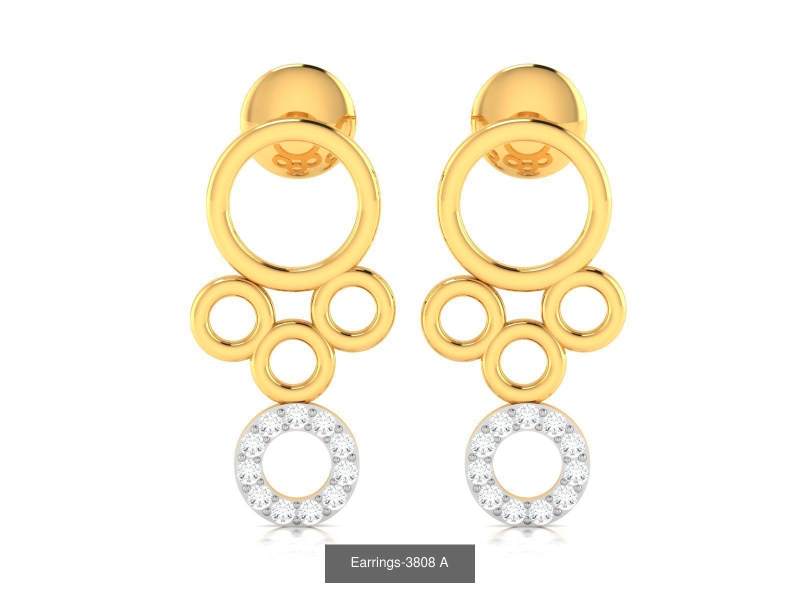98 LIGHT WT EARRINGS 3D Model Collection_82