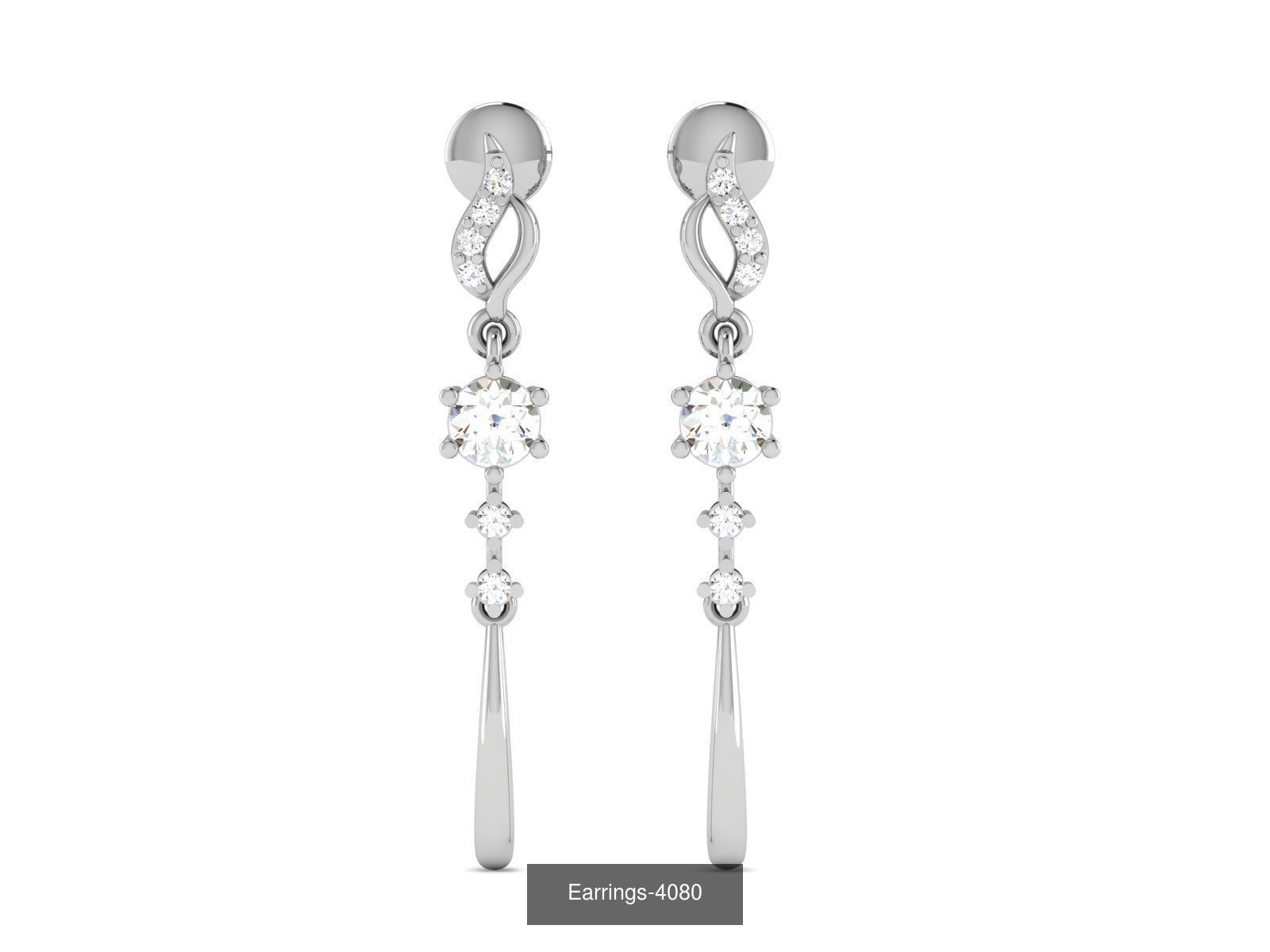98 LIGHT WT EARRINGS 3D Model Collection_73