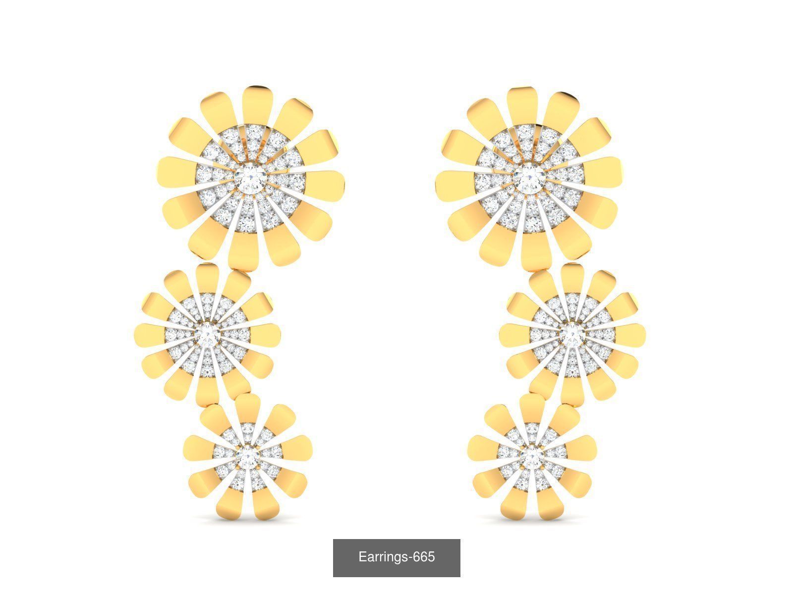 98 LIGHT WT EARRINGS 3D Model Collection_29