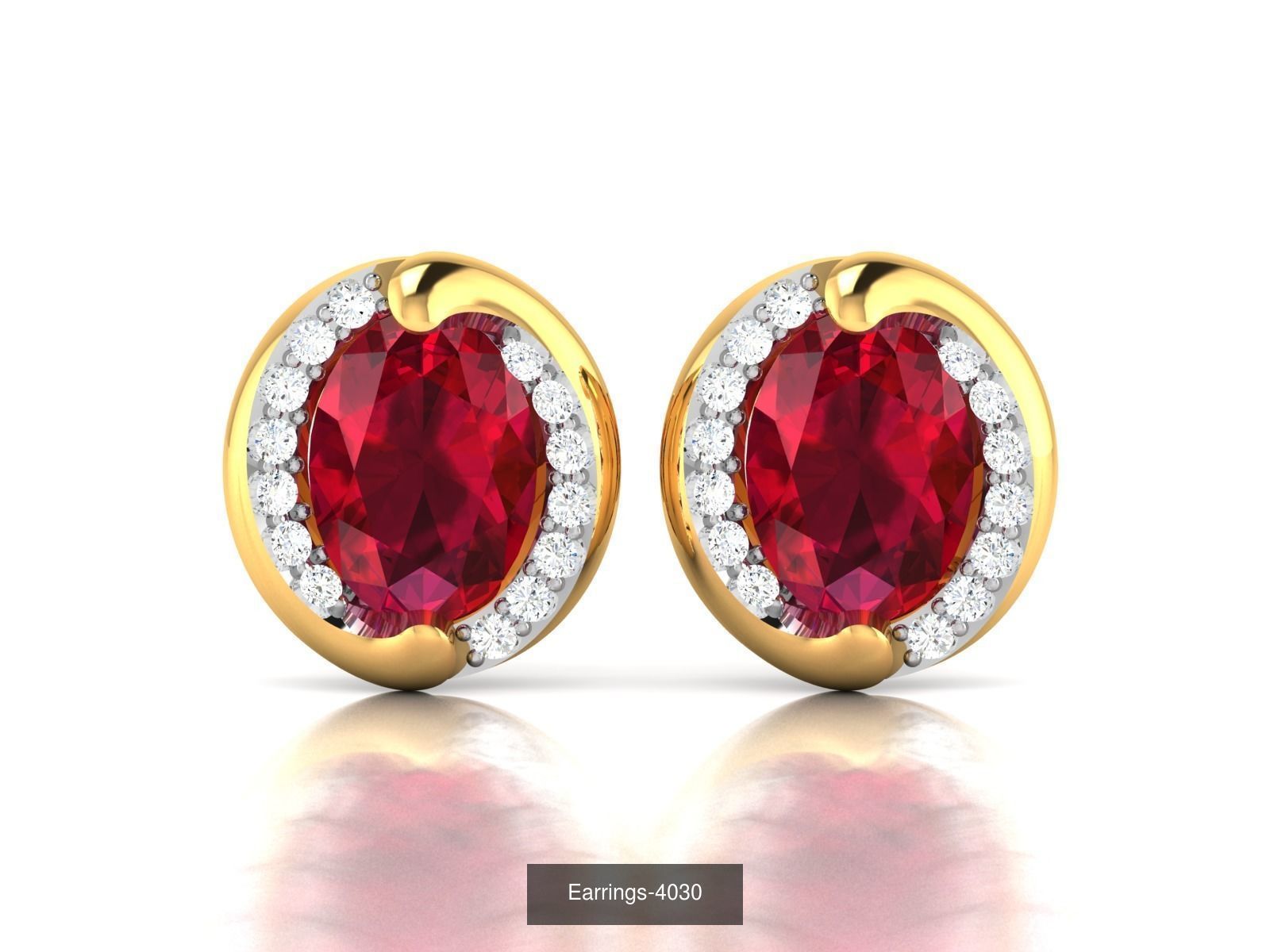 98 LIGHT WT EARRINGS 3D Model Collection_76