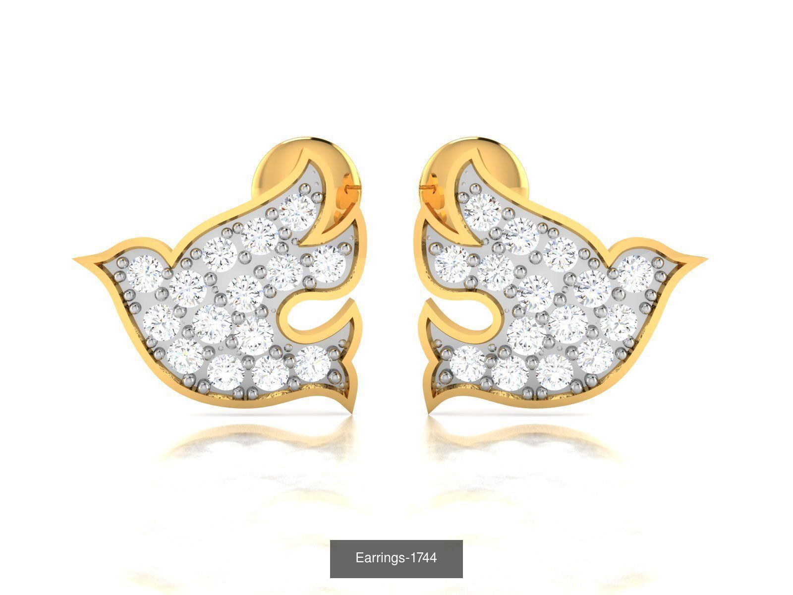 98 LIGHT WT EARRINGS 3D Model Collection_38