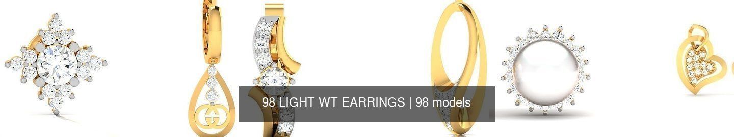 98 LIGHT WT EARRINGS 3D Model Collection_12