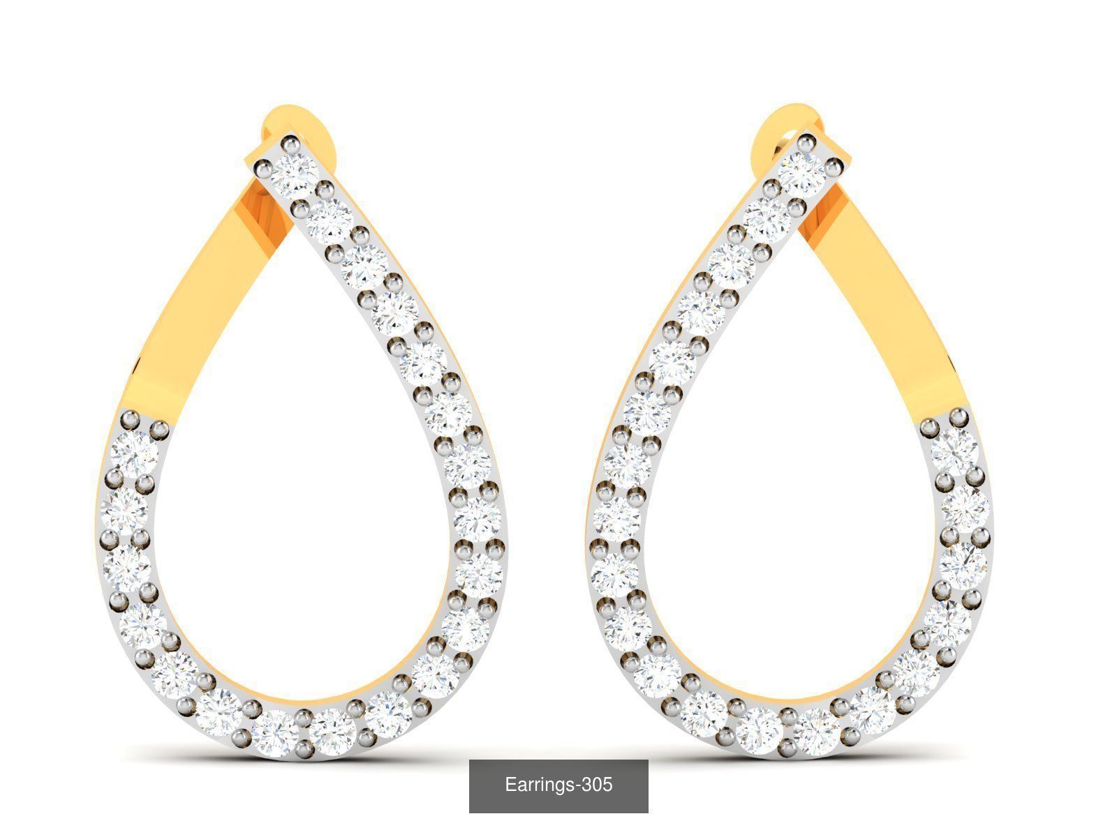 98 LIGHT WT EARRINGS 3D Model Collection_24