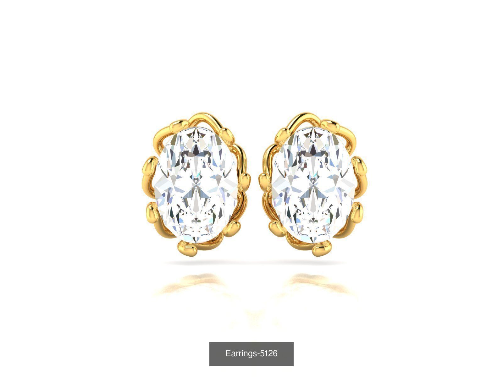98 LIGHT WT EARRINGS 3D Model Collection_61