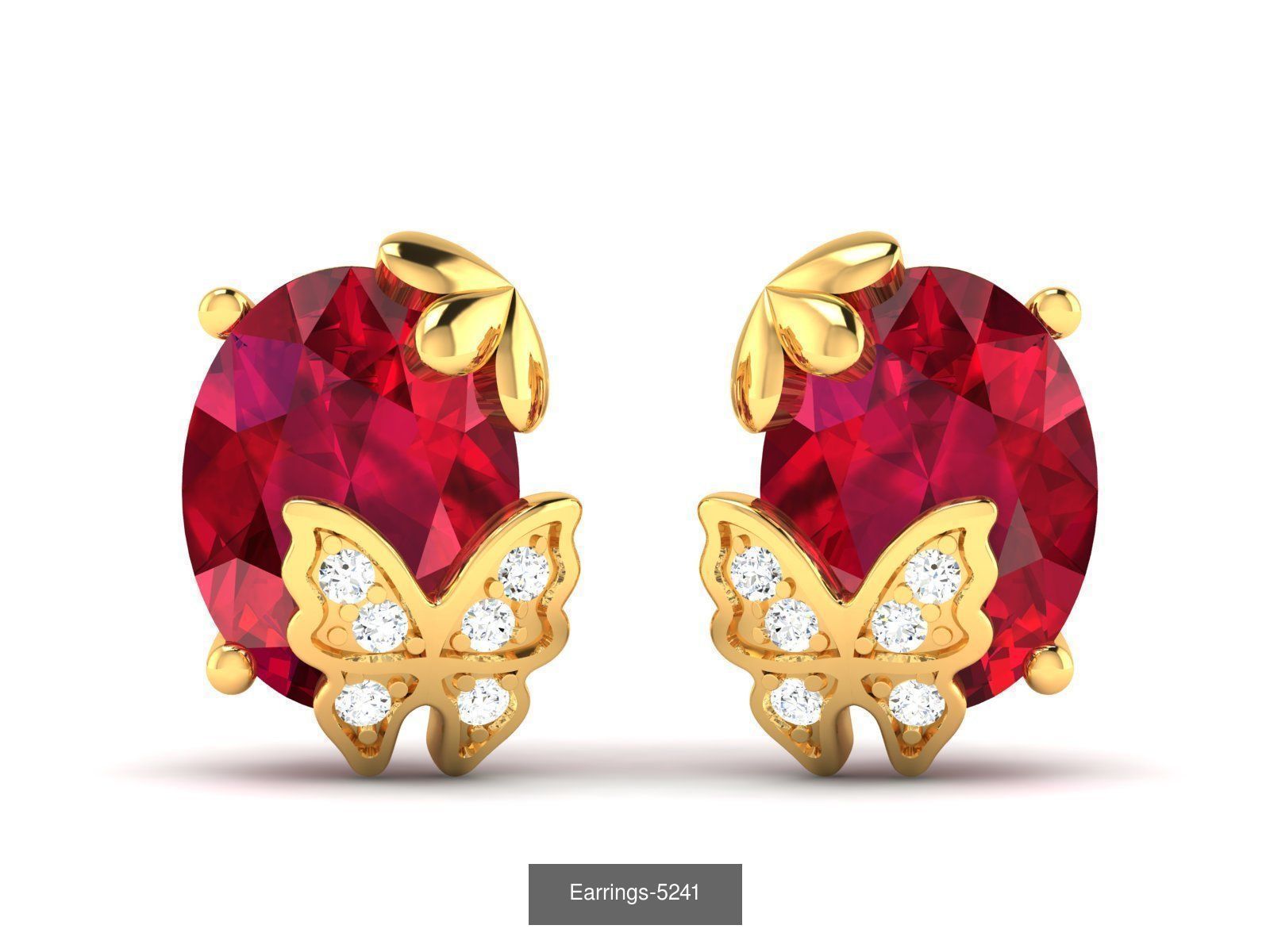 98 LIGHT WT EARRINGS 3D Model Collection_60