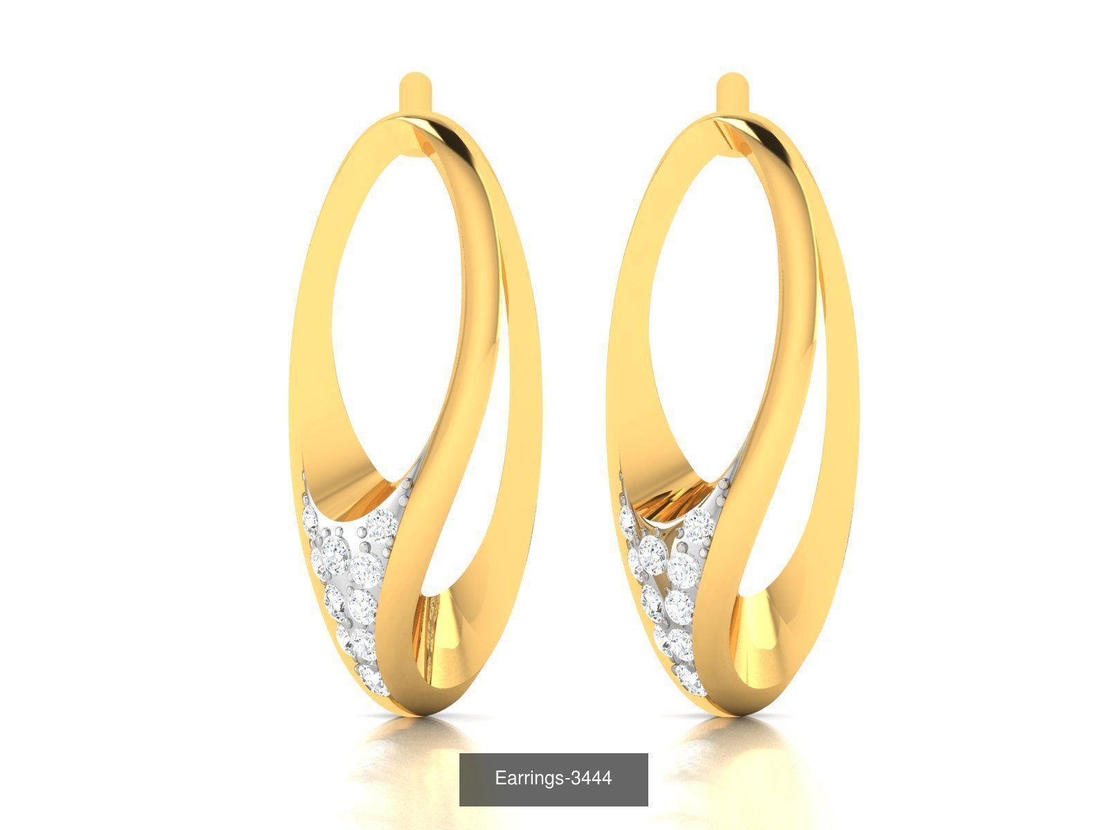 98 LIGHT WT EARRINGS 3D Model Collection_102