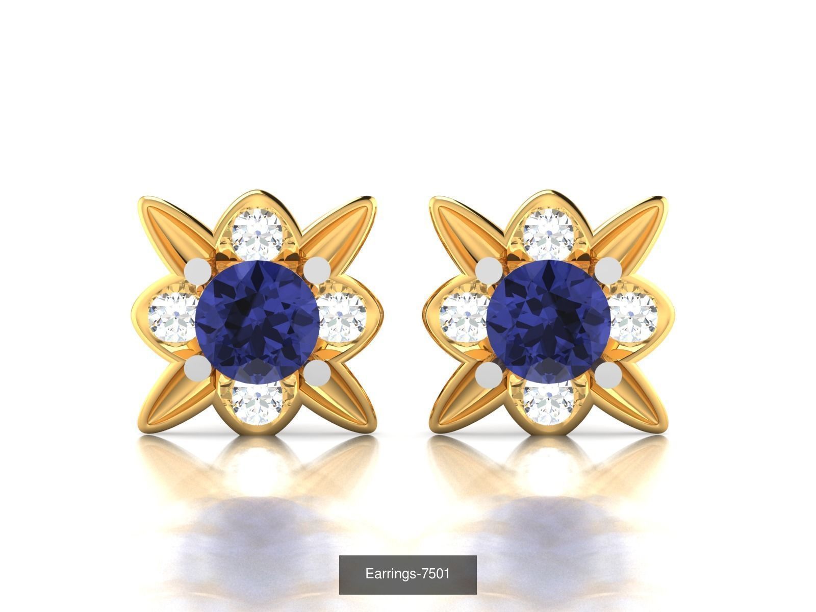 98 LIGHT WT EARRINGS 3D Model Collection_112