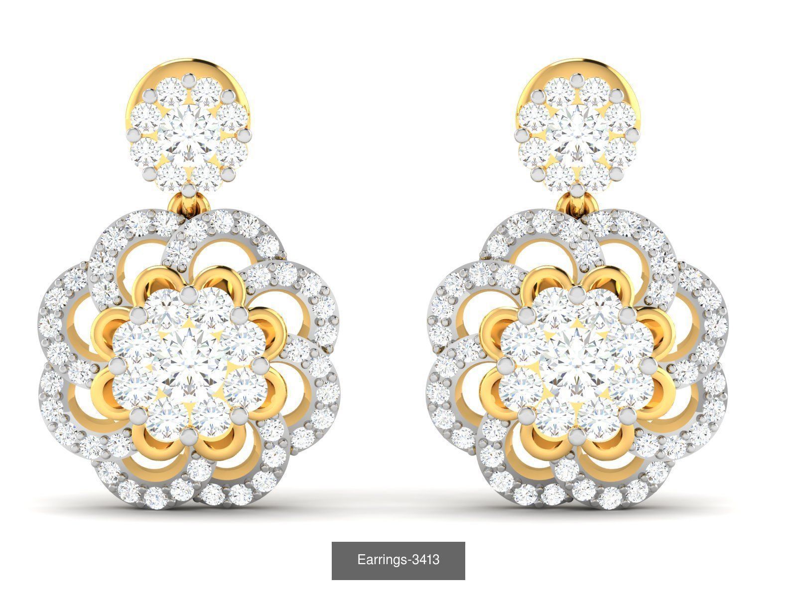 98 LIGHT WT EARRINGS 3D Model Collection_104
