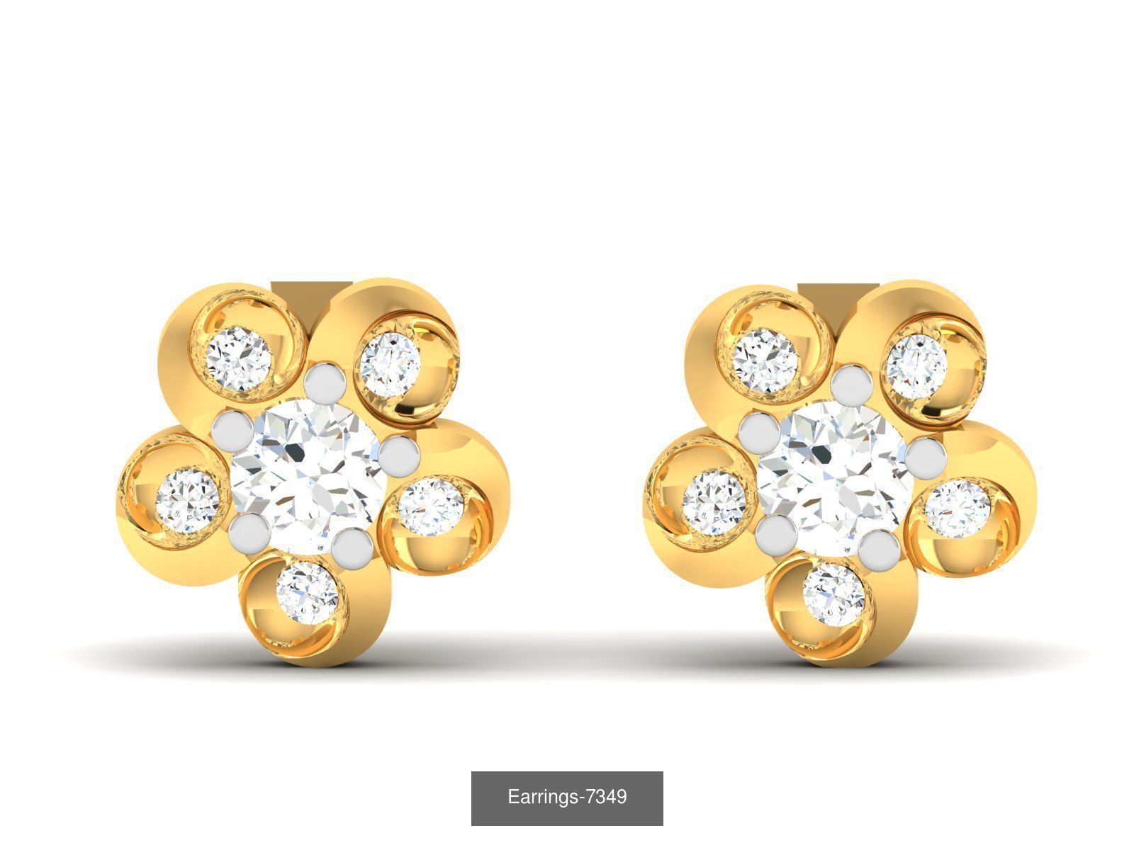 98 LIGHT WT EARRINGS 3D Model Collection_50