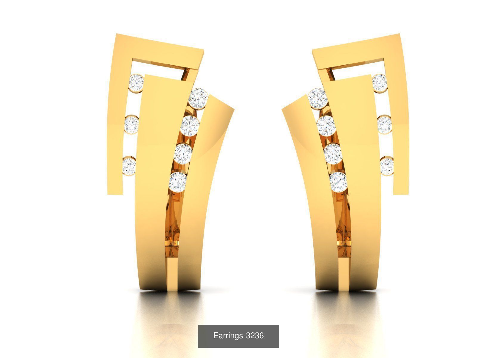 98 LIGHT WT EARRINGS 3D Model Collection_109