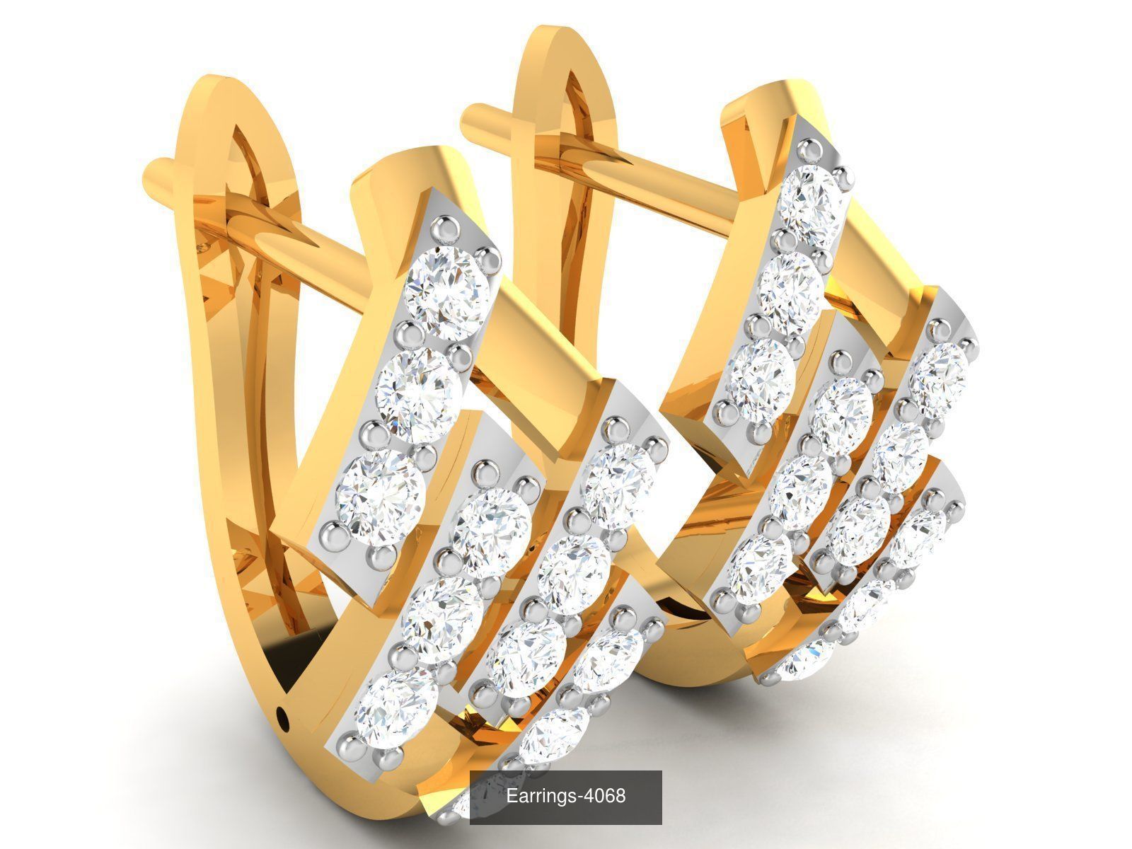 98 LIGHT WT EARRINGS 3D Model Collection_74