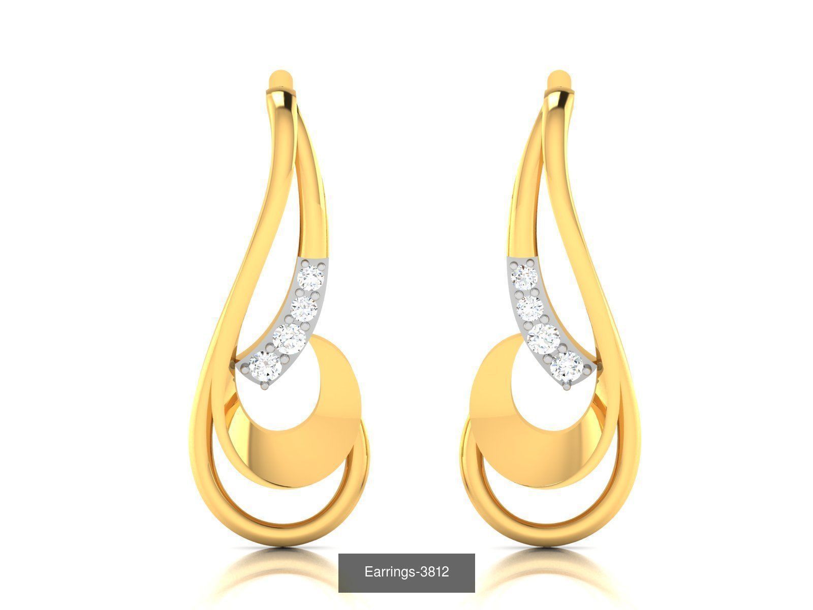 98 LIGHT WT EARRINGS 3D Model Collection_80