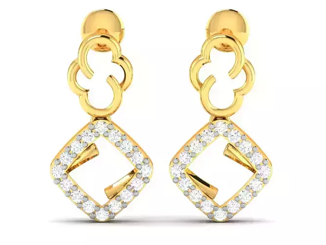 Women earrings 3dm render detail 3D print model