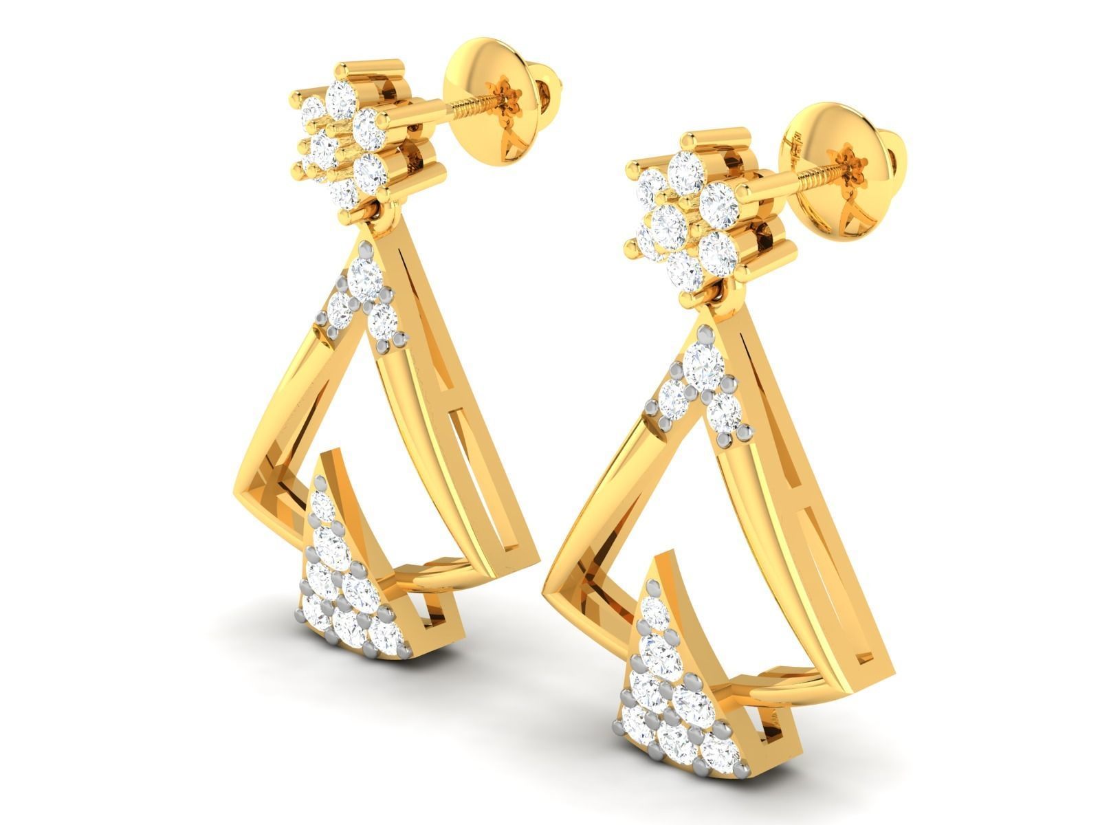 Women earrings 3dm render detail 3D print model 3D print model_1