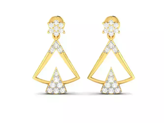 Women earrings 3dm render detail 3D print model