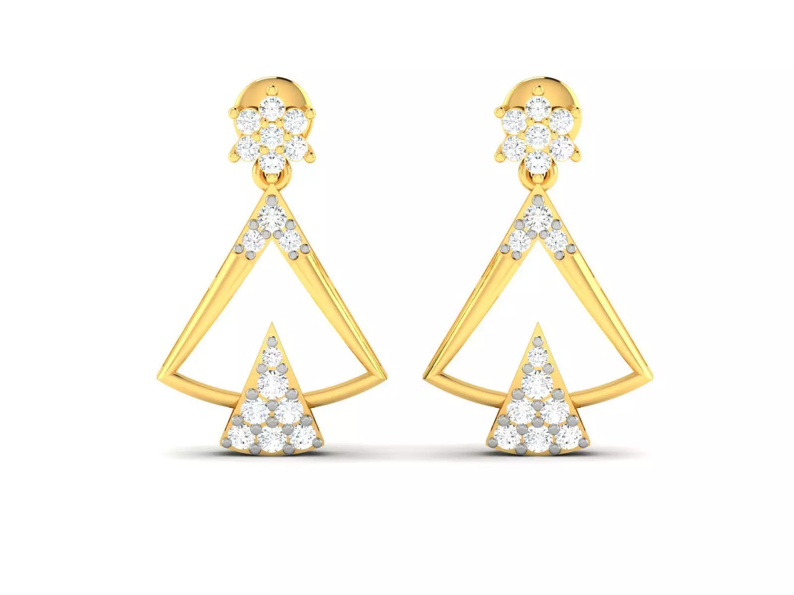 Women earrings 3dm render detail 3D print model 3D print model_0